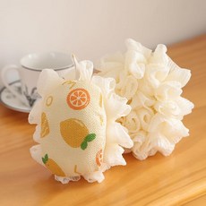 레몬 바디스펀지 바디워시볼 샤워볼 목욕스펀지
