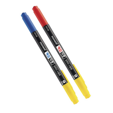 예감적중 컴퓨터용사인펜 시험펜 공시펜 마킹펜 체크마킹 합격펜 듀얼세트, 1팩, 빨강트윈+파랑트윈