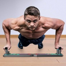 DUGNMARKT 푸쉬업보드 접이식 헬스 홈트레이닝 자세별 멀티 팔굽혀펴기, 상세페이지 참조, 블랙_onesize