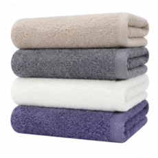 가볍고 부드러운 송월 코마사 40수 오코텍스 1등급 수건 타올 타월, 4개, 아이보리