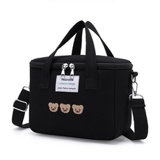 요아해아네 곰돌이 보냉보온가방, 블랙