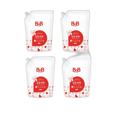 비앤비 유아 섬유유연제 자스민 리필형, 4개, 4개입, 1.5L