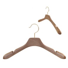 高級女性外套衣架, 10個, 復古栗色