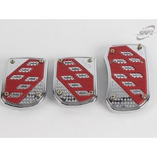 국제 논슬립페달 세이프페달 오토2P 수동3P 화물차 / 승용차 / SUV 미끄럼방지페달, 레드, 세이프수동3P