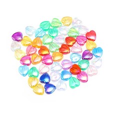 대용량 비즈재료 100g, 오로라 하트, 1세트