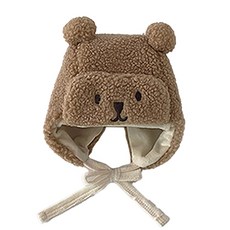 뽀글베어 유아 귀달이 방한모 곰돌이 군밤모자 여아 남아