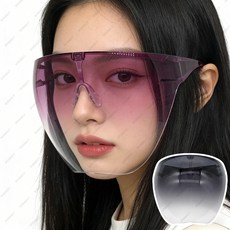 gouwa-989 방진 기름 연기 방지 바람 보호 투명 풀페이스 페이스 실드 커버WOWI-54 adai-117 heitu-934 mimo-03 baofu-29 538-efsg, 블랙, 1개
