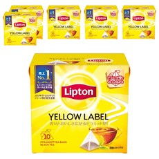 립톤 옐로 라벨 피라미드형 티백, 2g, 6개, 10개입