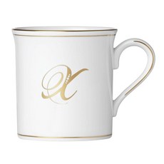 레녹스 가장최신인기있는 식기 (dh251022) 골드이니셜다지인 식기세척기 사용 가능 (dh251022), 머그, Letter X