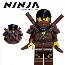 台灣熱賣 幻影忍者十九季忍者武裝帶雙武裝主角6款忍者忍者, 1個, 新款攀登服達雷斯-雙刀 送底座