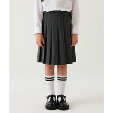 무신사 스탠다드 MUSINSA STANDARD KIDS 플리츠 미디 스커트 [미디엄 그레이] MKESKXK01-MR 468497
