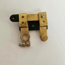 電瓶斷電開關 小款 閘刀式 汽車蓄電池總開關 防漏電, 1個, 水平式純銅快捷閘刀