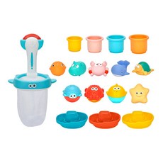 토이미소 목욕놀이 바다친구 17PCS, 단품