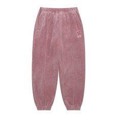 [백화점 정품] Lee 키즈 벨로아 골지 루즈핏 조거팬츠 퍼플 LK2404JP72PU