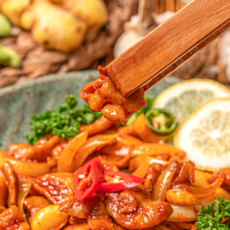 매콤곱창 매운곱창 불곱창 알곱창 볼케이노곱창 국내산, 3개, 200g