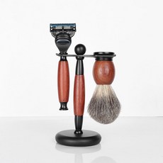 클래식면도기 나이프 거품솔 복고풍 수동 빈티지 받침대, S97-1 브라질 꽃단풍 3개 5층 칼, 1개, 1L