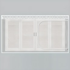 dashop 窗戶型拉鍊式EVA防風擋風板 氣泡紙, 1個