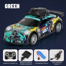 카메라달린rc카 rc카카메라 빠른 알씨카 무선조종 고속 자동차, Green car