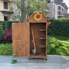 조립식 창고 야외 이동식 농막용보관함, 1 개, 커피 반선반