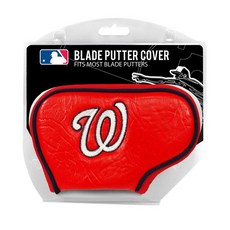 Team Golf MLB Washington Nationals 골프 블레이드 퍼터 커버 골프 클럽 블레이드 퍼터 헤드커버 대부분의 블레이드 퍼터에 적합 스코티 카메론 테일, 워싱턴 내셔널스