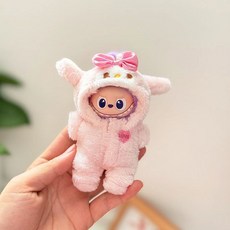 더몬스터즈 4세대 내마음속의 비밀번호 10cm 인형호환 인형옷 미니몬스터 인형옷 형옷만 인형불포함, 마이멜로디 점프수트, 1개