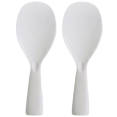 꽁쏘 국내산 밥알 안붙는 스탠딩 주걱, 화이트, 2개