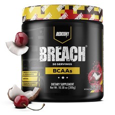 redcon1 BREACH BCAAs支鏈胺基酸補充粉 椰子櫻桃口味, 1個, 300g