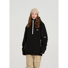엔쓰리 NNN - 3L TR100 Hood Anorak - JACKET - 블랙 [오로라 나염] / 남녀공용 스노우보드복 스키복 자켓