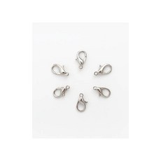 퀼트스타 악세사리 장식 연결고리 (마스크목걸이)_실버, 6개, 실버