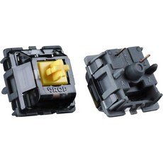 드롭 홀리 팬더 X 기계식 키보드 스위치 - PCB 마운트 콰이어트 및 촉각 체리 MX 스타일 65g 35개 PCS 5핀 블랙, 5-Pin (PCB Mount)