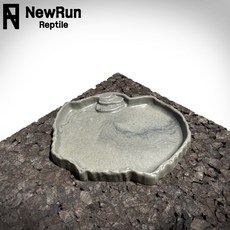 NHC 오아시스 L 파충류 물그릇 밥그릇 (높이가 낮고 넓습니다) NR-W3, 1개