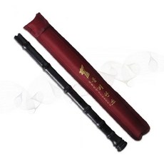 단소 전통악기 대나무 플루트 검정색 민속악기 국악기 관악기 보관케이스 포함, 1개