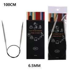 루엔 원형 뜨개질 바늘 튜브 매끄러운 코바늘 직조 바느질 도구 울, 1개