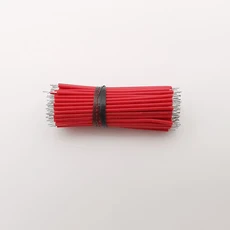 100Pcs 주석 도금 24AWG 와이어 브레드 보드 PCB 솔더 케이블 전자 길이 5CM 8CM 10CM, 02 Red, 04 15cm
