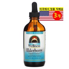 Nature's Way 웰리스 엘더베리 추출 5ml 리퀴드 Wellness Elderberry Liquid Extract, 118ml, 3개