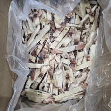 대왕오징어 4kg 튀김용 귀채 무라사키 냉동오징어채 중국산, B급 오징어채, 1박스