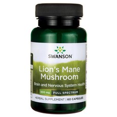 Swanson 斯旺森 猴頭菇膠囊 500mg, 60顆, 1罐