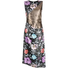 퍼펫츠앤퍼펫츠 마더 플로럴 시퀸 미디 드레스