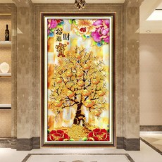 Yangzhou 3D 꽃의 십자수보석십자수 큐빅 DIY세트 집순이 집돌이 취미 태교십자수2000117275, 80x140