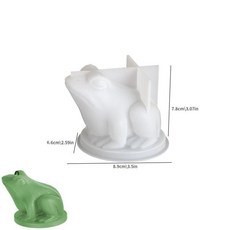 개구리 두꺼비 실리콘 양초 몰드 황금 석고 비누 동물 공예 수지 주조 금형 홈 장식, 2. Frog