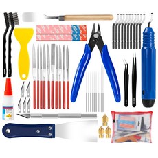 metilles 52pcs 3d 프린터 도구 키트에는 포함되어 유지 키트가 바늘 도구 및 모델 애호가를 브러시 프린팅 fdm/sla 버 커터 노즐 모든 관리 위한 diy 파일