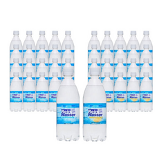 라인바싸 탄산수 (플레인20+레몬20) 리얼탄산, 1개, 500ml