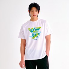 요넥스 남성 여성 티셔츠 반팔 25 클럽 팀 YM0043EX WH