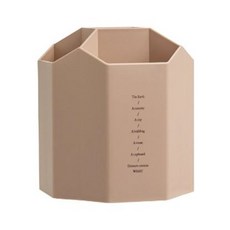 다용도 회전형 고정형 대용량 펜꽂이 색연필꽂이 수납함, 1개, 고정형 핑크