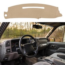 1997-2000 쉐보레 실버라도/GMC C1500 C2500 K1500 K2500 K3500 1997-99 GMC 유콘/쉐보레 타호 교외용 대시보드 커버 매트 커스텀, 1997-1999 Beige