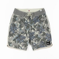 Quiksilver 印花海灘褲，灰色，28/29/30腰圍 G595