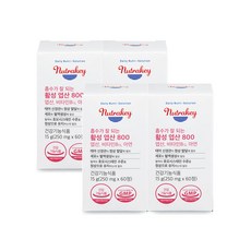 뉴트라키 흡수가 잘되는 활성 엽산 800 60정 X4개 4개 세트, 4개