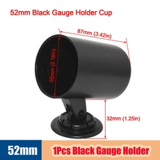 자동 12V 52mm LED 디지털 오일 압력 게이지 (센서 포함) 0~7Bar 트럭 차량용 미터 + 브래킷, 04 only Holder