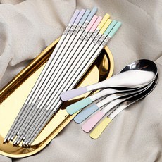 不鏽鋼筷子 筷子 316 316不銹鋼筷子家用不髮黴高檔一人一筷高顔值兒童食品級防滑快子 WRUQ, 馬卡龍粉+激光防滑,316L抗菌級【全方筷】成人款10雙, 1個