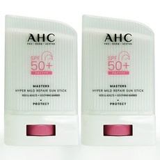 AHC 마스터즈 하이퍼 마일드 리페어 선스틱, 22g, 2개